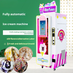 Aokey công viên giải trí dọc loại thương mại phục vụ Máy làm kem mềm 2 + 1 hỗn hợp/Độ bền trong nhà/ngoài trời cấp thực phẩm - Product Image 3