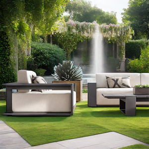 الطراز الريفي الفرنسي في الهواء الطلق مسلية خشب متين خشب الساج الباحة الأثاث في الهواء الطلق مجموعة أريكة حديقة الأثاث - Product Image 6