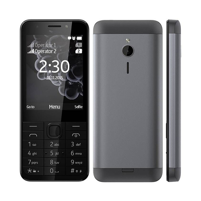 In Stock Sale Low MOQ 2024 Latest Model 230 3G 2.8inch Dual Sim 3G WCDMA Button Feature Phone