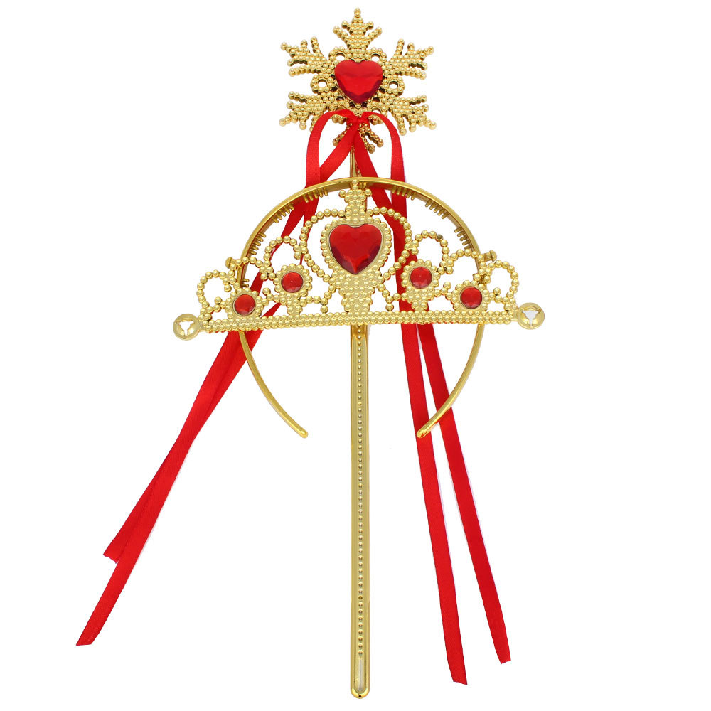 Новое поступление, заводская цена, завязка для волос с бусинами, в форме сердца, пластиковая Корона, тиара принцессы для детей, аксессуары для волос T0079 (8)