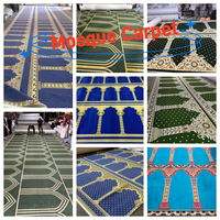 Tapis de prière imprimé en polyester, antidérapant, pour mosquée, église, hôtel, salle de culte, taille et motif personnalisés