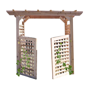 Arche en bois pour décoration de mariage, treillis de jardin extérieur, portail, écologique, certifié FSC, couleur personnalisable - Product Image 3