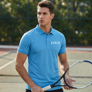 Camiseta <span class=keywords><strong>Polo</strong></span> Jacquard de Secado Rápido de 180g con Logotipo Personalizado, Ropa Deportiva de Tenis, Uniforme para Personal de Hostelería y Baristas, para Exteriores - Product Image 1