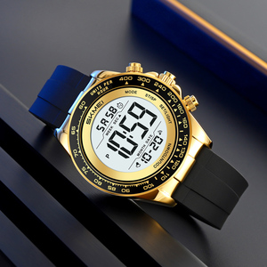SKMEI 2592 Orologio Digitale da Uomo alla Moda, Doppio Fuso Orario, Cronografo Sportivo Impermeabile 3ATM, Cinturino in Silicone, Vendita Calda - Product Image 1