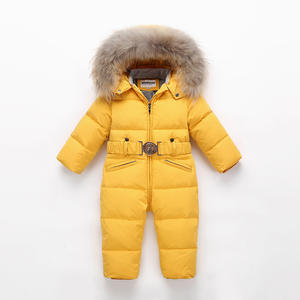 Children <strong>Winter</strong> <strong>Clothes</strong> <strong>Kids</strong> Down Snowsuit Children Ski Suit With Fur Hood Sports <strong>Winter</strong> Jacket - Product Image 6