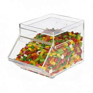 Boîte à bonbons en acrylique empilable personnalisée transparente, boîte à chocolat en plexiglas - Product Image 1