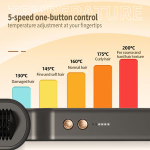 Nouvelle arrivée <span class=keywords><strong>Brosse</strong></span> lissante pour cheveux <span class=keywords><strong>TYMO</strong></span> Ring Ptc Chauffage Lissage rapide des cheveux Coiffage rapide - Product Image 5