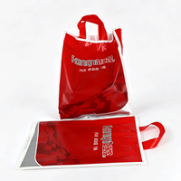 Bolsa de Plástico Reutilizable con Asa de Lazo Suave de LDPE, Venta al Por Mayor a Precio Económico, Suministro de Fábrica, Impresión de Logotipo Personalizado