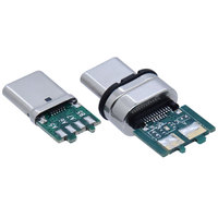Conector magnético 3 en 1 100W E-mark Chip tipo C 3,1 Gen 2 USB C conector macho para cable de alimentación de datos USB