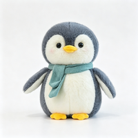 Peluche Mascotte Pingouin Personnalisée OEM ODM, Logo Imprimé par Transfert Thermique, Poupée Réconfortante en Peluche Ultra Douce, Faible MOQ