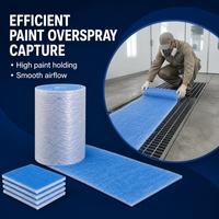 Filtre de sol anti-peinture pour cabine de peinture à flux laminaire