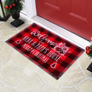 เสื่อปูพื้นคริสต์มาส,พรมประตูพรมยางพิมพ์ลายสุดหรูตามสั่ง - Product Image 1