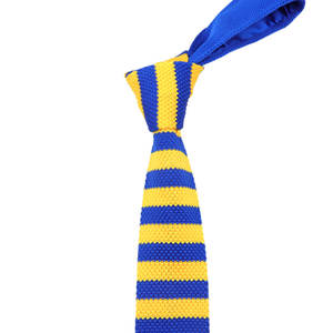 Gli uomini A Righe Colorate Lavorato A Maglia Cravatta Croce di Colore Stretto Cravatte In Maglia Scarno Sottile Tessuto Cravatta Tinta Unita Cravate Cravatte Strette - Product Image 2