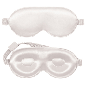 Masque de sommeil de luxe 100 % soie de mûrier, avec logo personnalisé, masque oculaire occultant, <span class=keywords><strong>bandeau</strong></span> 3D en soie <span class=keywords><strong>pour</strong></span> <span class=keywords><strong>dormir</strong></span> - Product Image 4