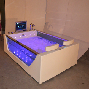 Baignoires nettoyantes en verre pour 2 personnes, <span class=keywords><strong>baignoire</strong></span> à effet cascade, pour massage sexuel libre - Product Image 6