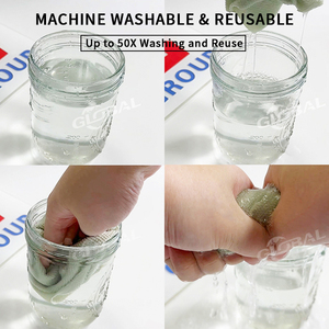 Chiffons de nettoyage en microfibre réutilisables Fumete rouleau lavable déchirer serviettes en microfibre pour voitures 9.8 "x 9.8" pour la cuisine de la maison - Product Image 5