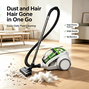Aspirateur balai électrique silencieux sans sac avec aspiration cyclonique puissante et fonction de nettoyage à sec pour usage domestique et hôtelier - Product Image 3