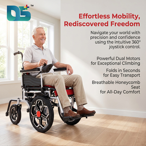 Fauteuil roulant électrique pliable 500W |   Chaise Électrique en Acier au Carbone pour Personnes Âgées Handicapées - Capacité de Charge 150 kg - Certifiée CE - Product Image 2