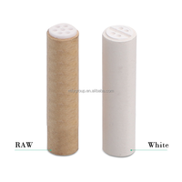 Filtres coniques personnalisés en charbon actif de noix de coco, fins, pour pipe à tabac en papier, emballage de tabac à rouler avec capuchon en céramique
