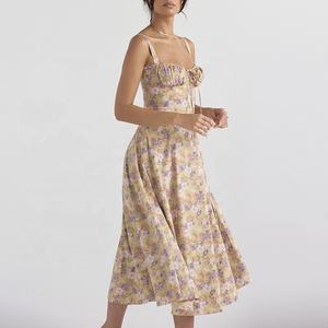 I designer di abbigliamento di moda da donna abiti da fabbrica personalizzati con stampa di peonia - Product Image 4