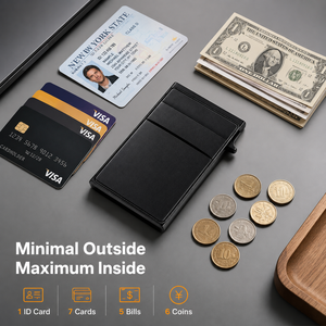 Custom Logo RFID Blocking Aluminum Pop up <strong>Wallet</strong> <strong>for</strong> <strong>Men</strong> Slim Minimalist Metal Credit Card Holder OEM Business Gift - Product Image 3
