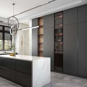 Furniture Set Sideboard Formica Daiya Laminate European <b>with</b> Island Wooden Color Combination Design Kitchen <b>Cabinet</b> - Product Image 6