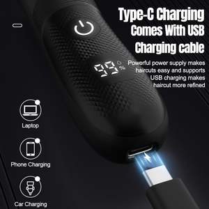 Recortadora de Vello Corporal y de la Ingle Sin Dolor, Cuchilla de Recorte para la Piel, Resistente al Agua, Recargable por USB-C, Afeitadora de Bolas para Hombre, IPX7 - Product Image 4