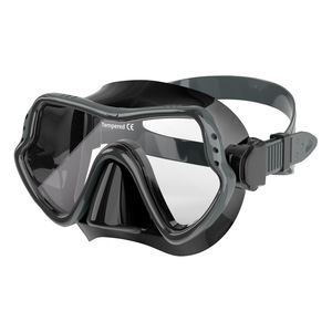 Masque de plongée ZMZDIVE en silicone liquide, verre trempé 4,0 mm, double fenêtre, plongée en apnée, sports nautiques pour adultes - Product Image 1