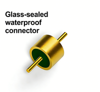 Connecteur à aiguille étanche en verre Kovar fritté multi-contacts R2014-01-1, Aiguille d'étanchéité RF étanche en verre Kovar fritté