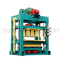 Machine à fabriquer des blocs de ciment et de cendres volantes Qtj4-40 de haute qualité à bas prix, prix des machines à mouler des briques