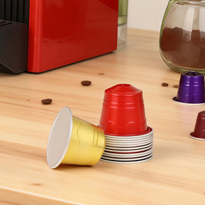 Coque de <span class=keywords><strong>capsule</strong></span> de <span class=keywords><strong>café</strong></span> DIY jetable en <span class=keywords><strong>aluminium</strong></span> auto-adhésive pour remplissage manuel de poudre, coque de <span class=keywords><strong>capsule</strong></span> à haute teneur en matières grasses - Product Image 6