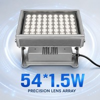 Projecteur extérieur moderne 192W en promotion avec corps en aluminium étanche IP67 pour l'éclairage extérieur des hôtels, villas et bâtiments