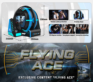 Simulador de Vuelo VR con Rotación de 720 Grados y 360 Grados en Parque de Entretenimiento - Product Image 6