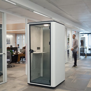 Thép hiện đại cách âm văn phòng pods với movable điều chỉnh chiều cao thiết kế cho khách sạn và văn phòng sử dụng nhà máy trực tiếp bán hàng - Product Image 6