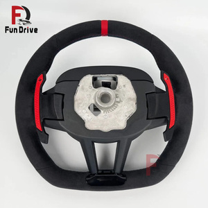 Volante de fibra de carbono y cuero sintético personalizado para BMW Serie G CS X3 G01 X5 G05 X6 G06 Z4 G29 <span class=keywords><strong>I4</strong></span> G26 M2 G87 M3 G80 M4 G82 <span class=keywords><strong>M5</strong></span> G90 - Product Image 5