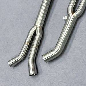 Tuyau intermédiaire droit simple de 3,5'' pour M2/M3 G87 S58B30A en acier inoxydable 304 haute performance, finition brossée, épaisseur 1,5 mm - Product Image 5