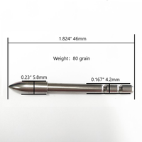 Tête de flèche à rupture de 80 grains 100 grains 120 pointes de flèche en carbone ID4.25mm ID 3.2mm pointes de flèche en carbone composants de tir à l'arc à tête large