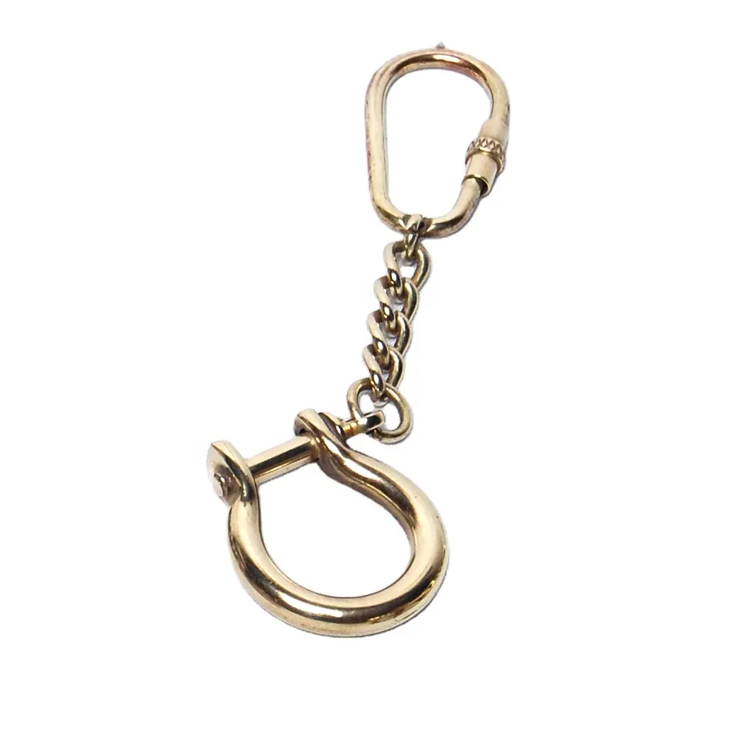 Luxueux Or Porte-clés En Laiton Nautique porte-clés en laiton antique Porte-clés Pour Les cadeaux à bas prix Indien Fournitures