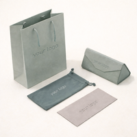 Étui à lunettes pliable de luxe personnalisé avec logo, boîte cadeau pour lunettes de soleil, ensemble de lunettes, emballage de boîte pour verres