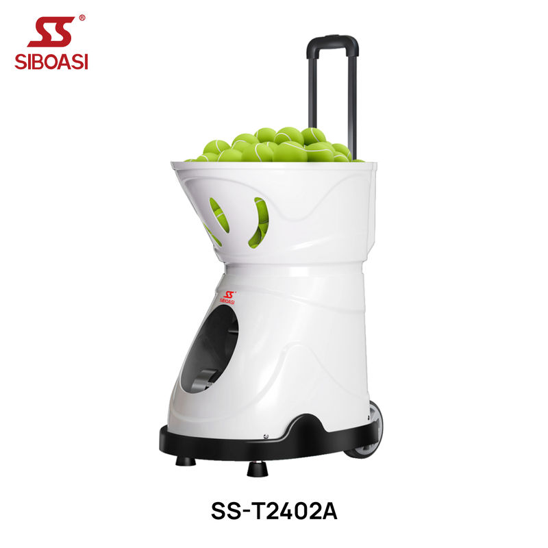SIBOASI Hot T2402A Automatische Tragbare Outdoor-Tennisballmaschine mit Fernbedienung aus ABS + Metall, 120 Bälle Kapazität für Training****^^^^ https://www.siboasi.com