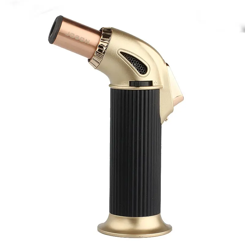 Wholesale High Quality Thetorch Lighter Safety Lock Metal Gas Nozzle Shape Windproof Lighter