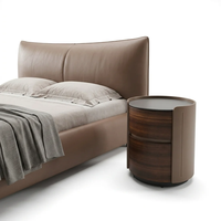 Modernes Design Massivholz-Softbett Komfortable Rückenlehne Queen/King Size Langlebig & Umweltfreundlich Fabrik-Großhandelspreis