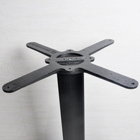 Pied de table carré en fonte noire robuste, stable, pour restaurant, café, bistrot, support de table, OEM ODM disponible