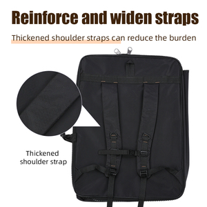 Borsa Nera per Tavolo da <span class=keywords><strong>Disegno</strong></span> con Funzione Antifurto, Fodera Morbida in Poliestere, Motivo a Personaggi per Trasportare Disegni e Opere d'Arte - Product Image 1