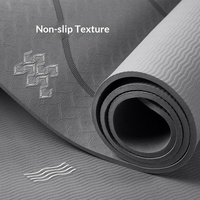 Tapis de yoga pour usage domestique, antidérapant, absorbant les chocs, insonorisant, élargi, épaissi, TPE, 183 cm, 6/8/10 mm, vente en gros