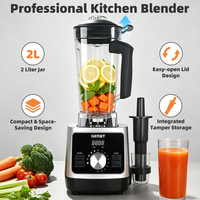 Mixer Grinder Blender Peralatan Rumah Tangga Dengan Tempat Tamper, Casing Plastik, Mesin Blender Elektrik untuk Jus dan Smoothie