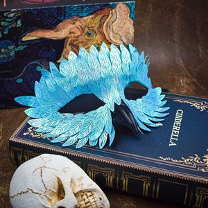 <span class=keywords><strong>Maschera</strong></span> di Halloween squisita a becco di uccello, nera, a mezza faccia, con piume, per carnevale e mascherata, ideale per il commercio transfrontaliero - Product Image 3