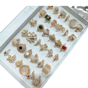 En gros 2026 Monture de bague de fiançailles classique pour femme en acier inoxydable plaqué or rose avec zircon en forme de cœur - Product Image 2