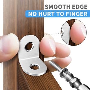 Petit support d'angle en métal, supports en L pour étagères, meubles en bois, chaises, tiroirs, armoires - Product Image 1