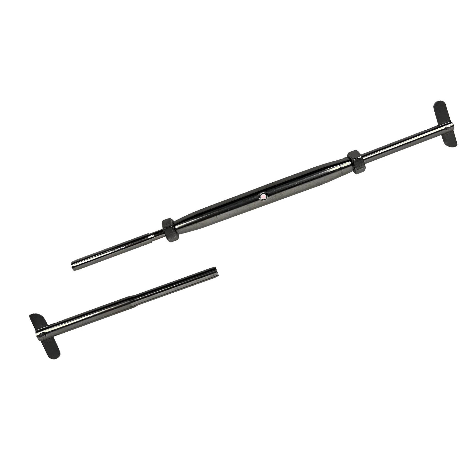 Moderne 1/4 \ "Swage Turnbuckle Hardware Kabel Railing Kit Zwarte Afwerking 316 Roestvrij Inox Staal Verstelbare Hoek Voor Trap